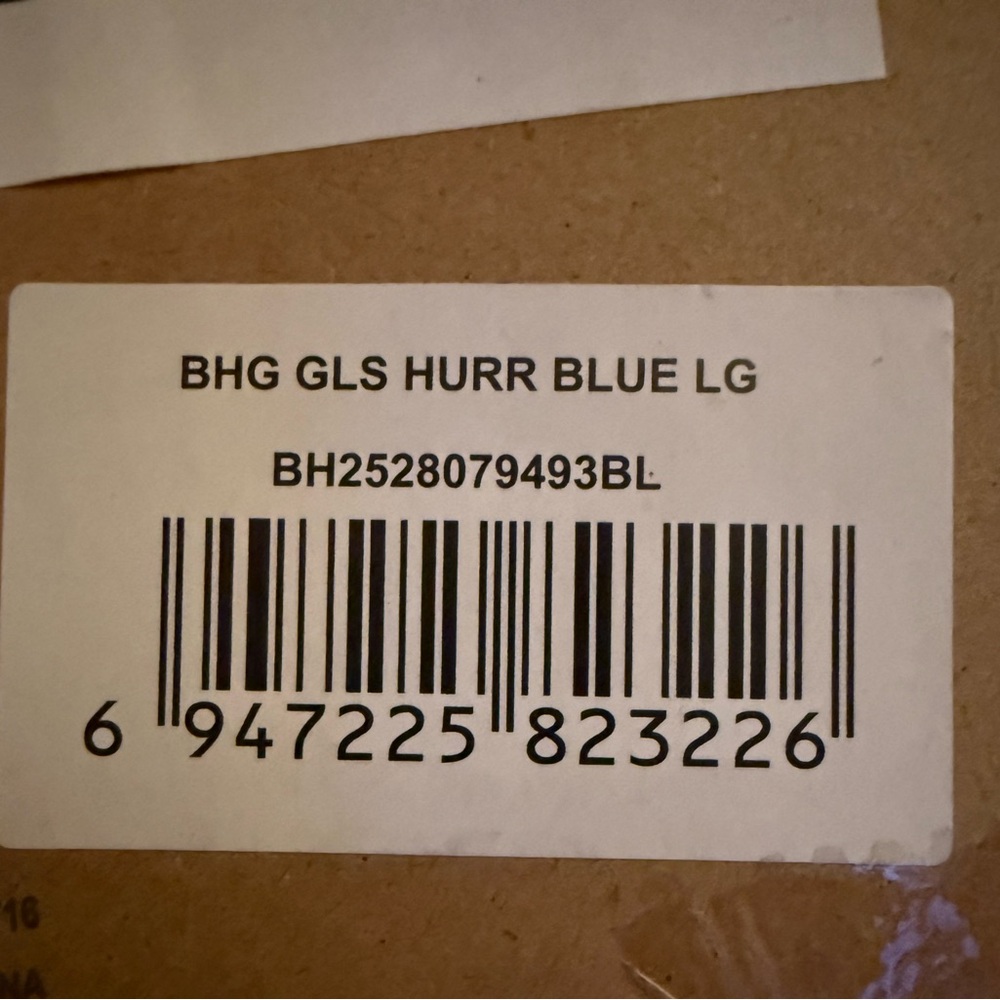 BH&G Glass 8” Hurricane Candle Holder, Blue - Picture 5 of 5